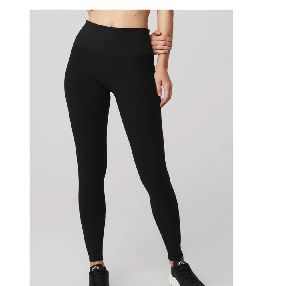 Alo High Waist Alosoft Lounge Legging - Black Size Small